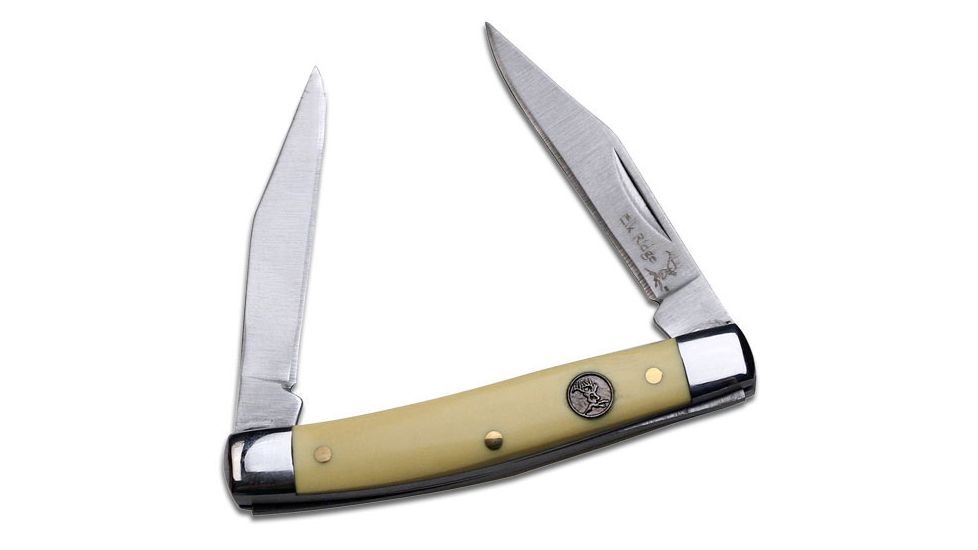 Elk Ridge Folding Blade, 2in, Stainless Steel Blade, Derlin Yellow Handle ER-211MY