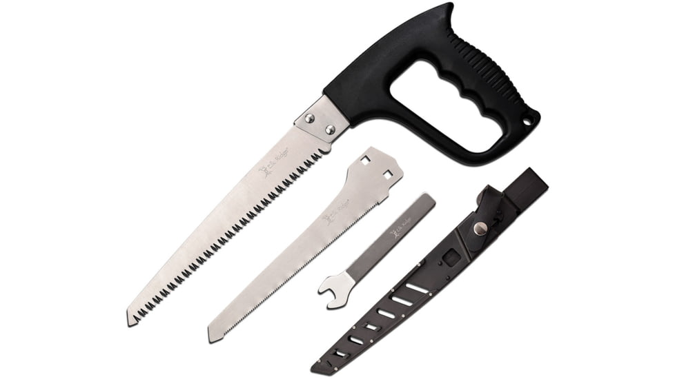 Elk Ridge Hand Saw Set, 8 in, 3Cr13 Stainless Steel Stainless Steel, Saw, Black, ER-SAW004BK