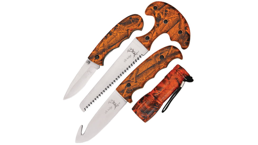 Elk Ridge Knife Hunting Set, Camo ER273OC