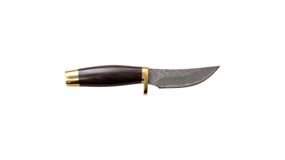 Elk Ridge Persian Fixed Blade Knife, 3.5 in, Damascus Steel, Brown, ER-050DM