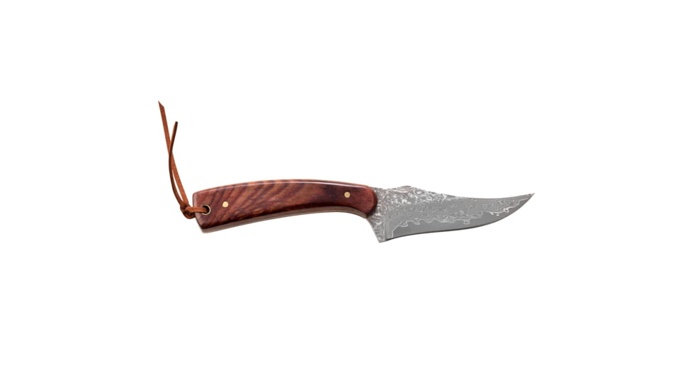 Elk Ridge Persian Fixed Blade Knife, 3 in, Damascus Steel, Brown, ER-299RDM