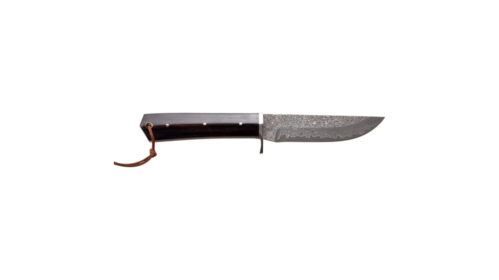 Elk Ridge Persian Fixed Blade Knife, 5 in, Damascus Steel, Brown, ER-200-24DM