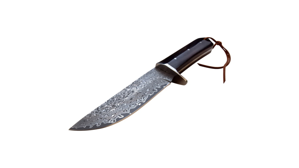 Elk Ridge Persian Fixed Blade Knife, 5 in, Damascus Steel, Brown, ER-200-24DM