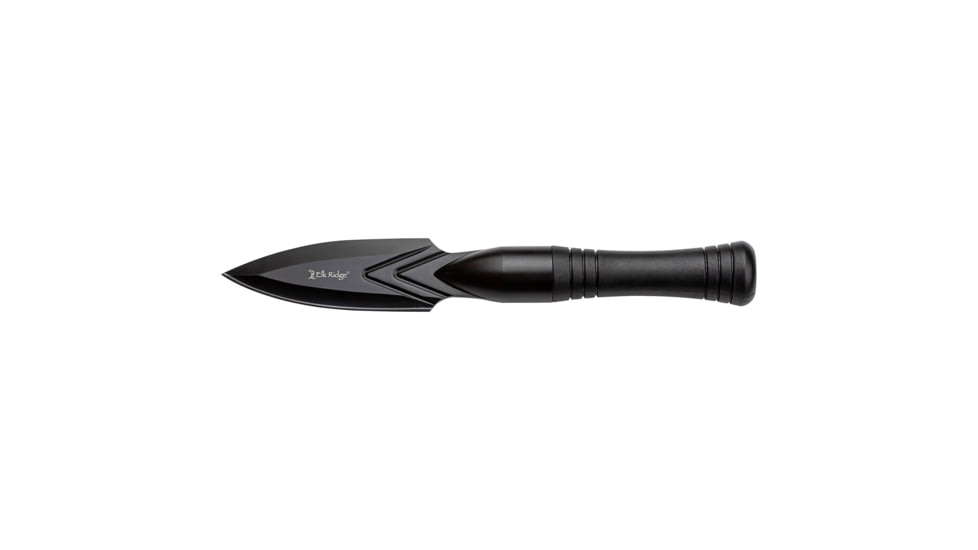 Elk Ridge Spire Fine Edge Fixed Blade Knife, 4.25in, Stainless Steel 3CR14MoV, Spear Point, Black Handle, ER-SP002BK