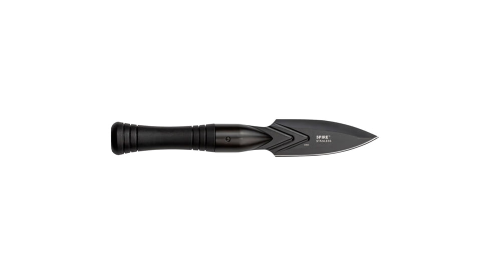 Elk Ridge Spire Fine Edge Fixed Blade Knife, 4.25in, Stainless Steel 3CR14MoV, Spear Point, Black Handle, ER-SP002BK