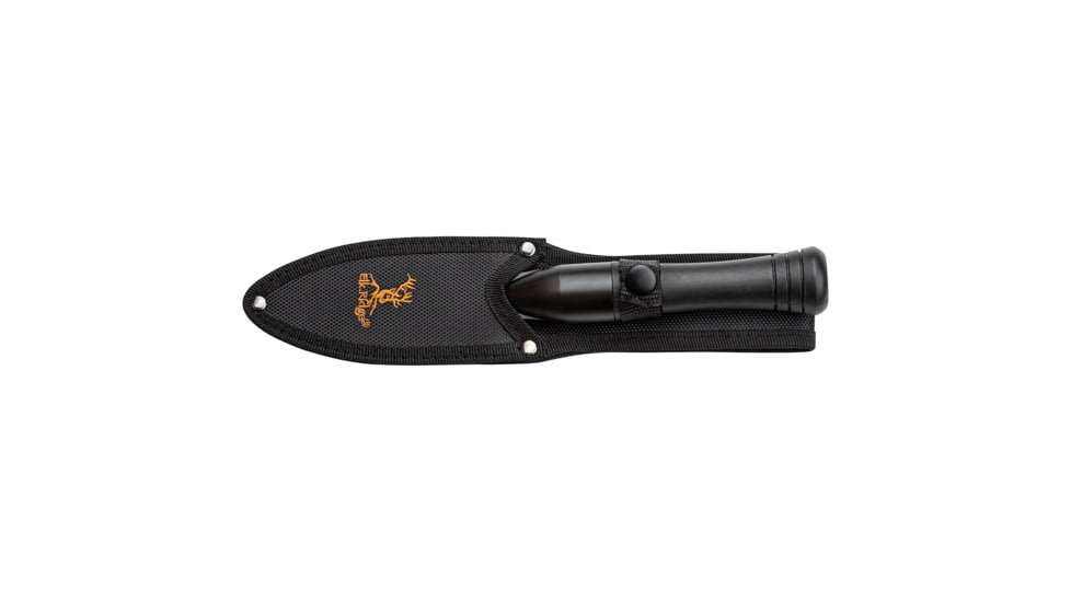 Elk Ridge Spire Fine Edge Fixed Blade Knife, 4.25in, Stainless Steel 3CR14MoV, Spear Point, Black Handle, ER-SP002BK