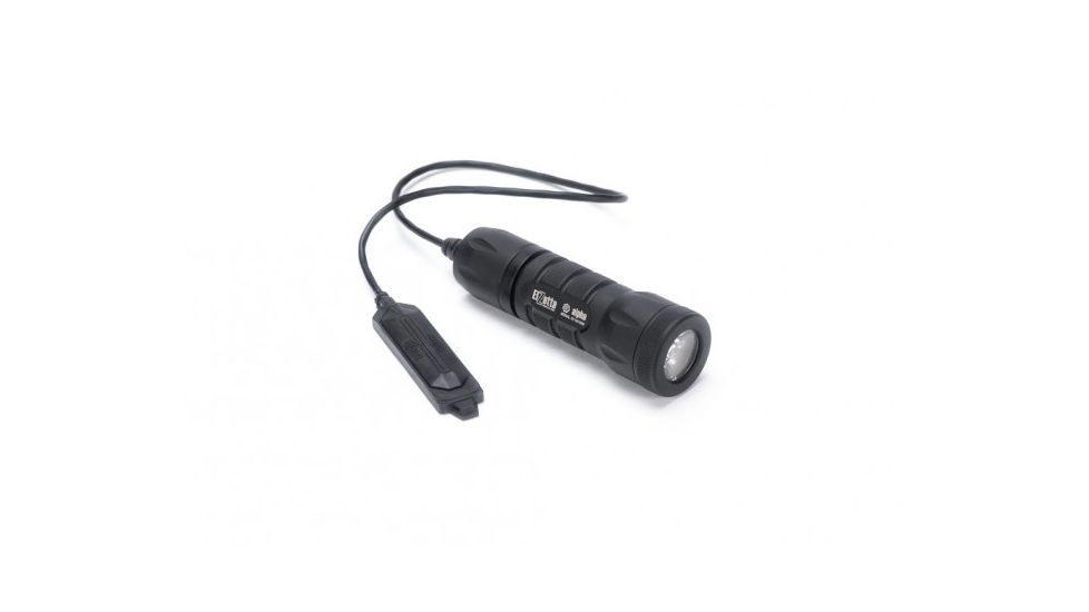 Alpha 1-Cell LED Flashlight,Black,415 Lumens w/Standard Bezel Ring,Standard Lens,Remote Tape Switch w/12in Cable
