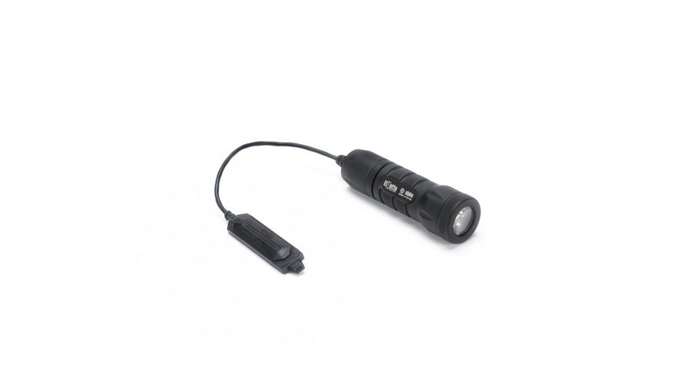 Alpha 1-Cell LED Flashlight,Black,415 Lumens w/Standard Bezel Ring,Standard Lens,Remote Tape Switch w/5in Cable