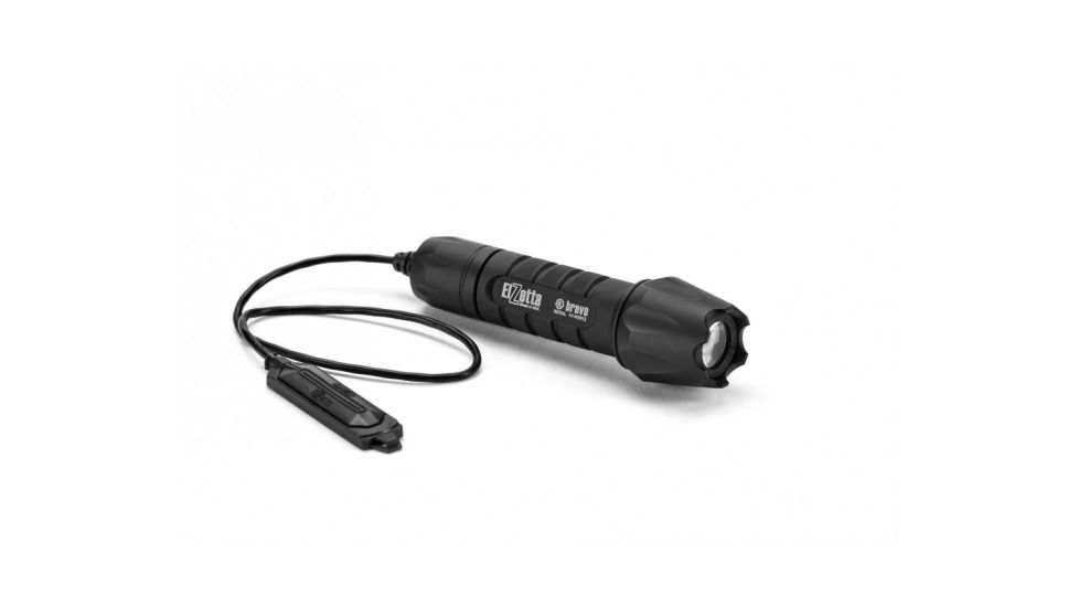Bravo 2-Cell LED Flashlight,Black,235 Lumens w/Crenallated Bezel,M60,Tape Switch,12in