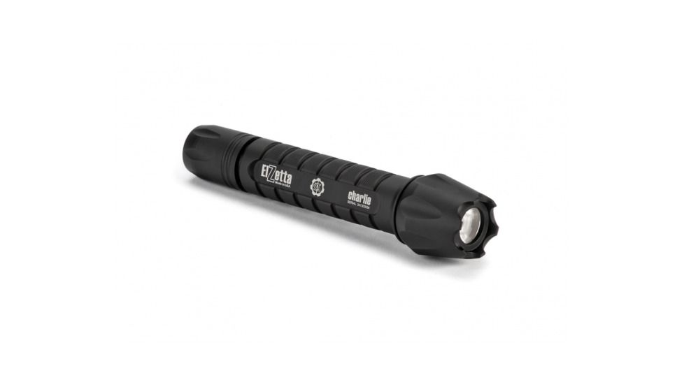 Charlie 3-Cell LED Flashlight,Black,235 Lumens w/Crenallated Bezel,M60,Hi/Lo Click Switch