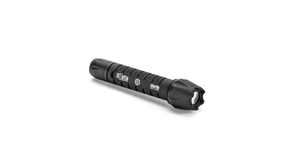 Charlie 3-Cell LED Flashlight,Black,235 Lumens w/Crenallated Bezel,M60,Rotary Switch