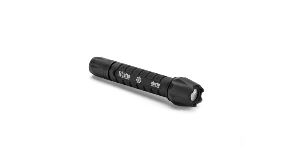 Charlie 3-Cell LED Flashlight,Black,235 Lumens w/Crenallated Bezel,M60F,Hi/Lo Click Switch