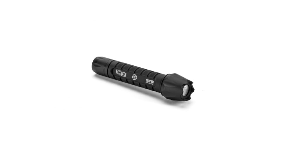 Charlie 3-Cell LED Flashlight,Black,235 Lumens w/Crenallated Bezel,M60F,Rotary Switch