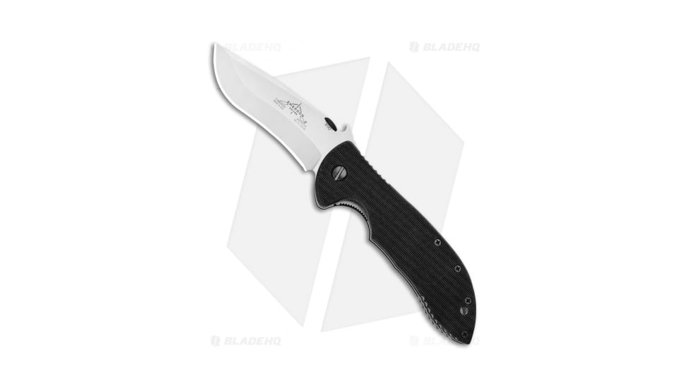 Emerson Commander SF Folding Knife, 3.75in, 154CM, Clip Point Blade, G10 Black Handle, Gray/Black, 8.75in, BHQ-8109