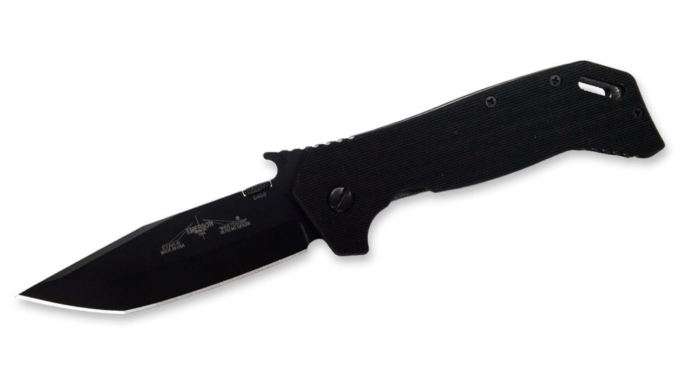 Emerson ETAK-B Series Folding Knife, Black Finish, 3.9 in Blade ETAKB-BT