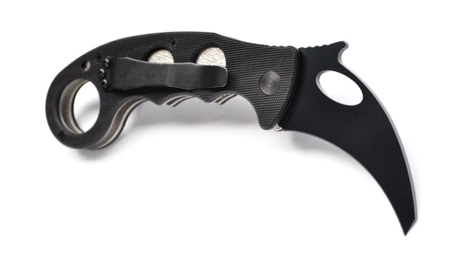 Emerson Karambit Folding Knife, Black Finish, 2.60 in Blade KAR-BT