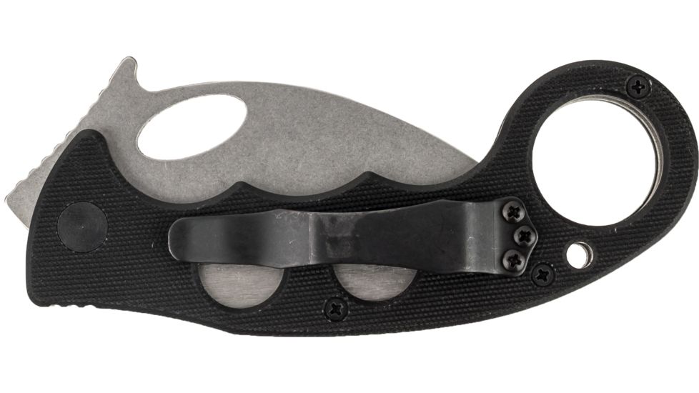 Emerson Karambit Folding Knife, Stonewashed Finish, 2.60 in Blade, KAR-SF
