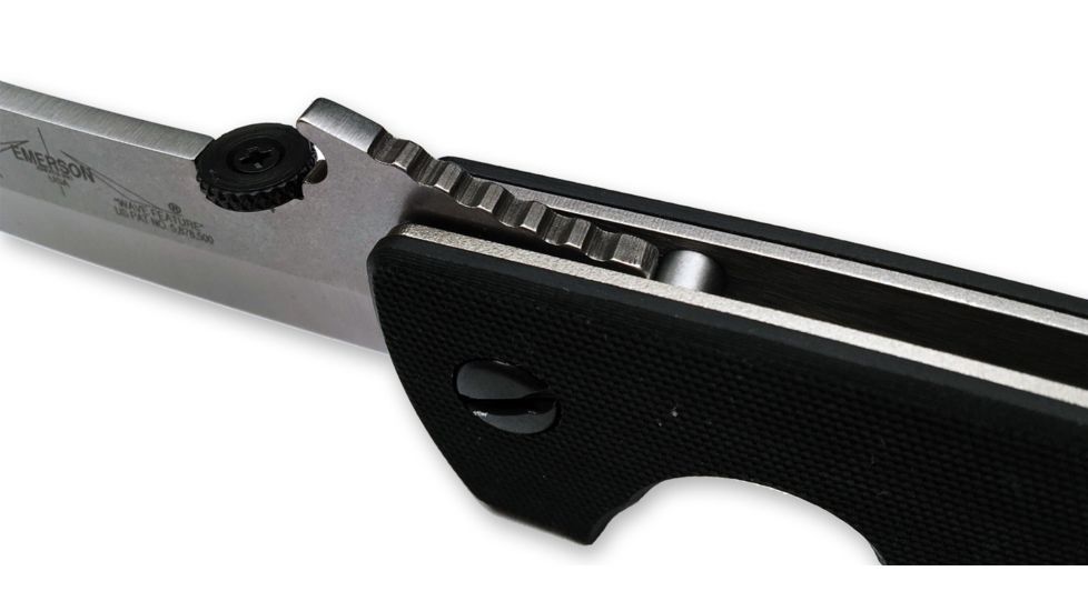 Emerson Mini CQC-8 Horseman Folding Knife, Stonewashed Finish, 3.54 in Blade MC8-SF