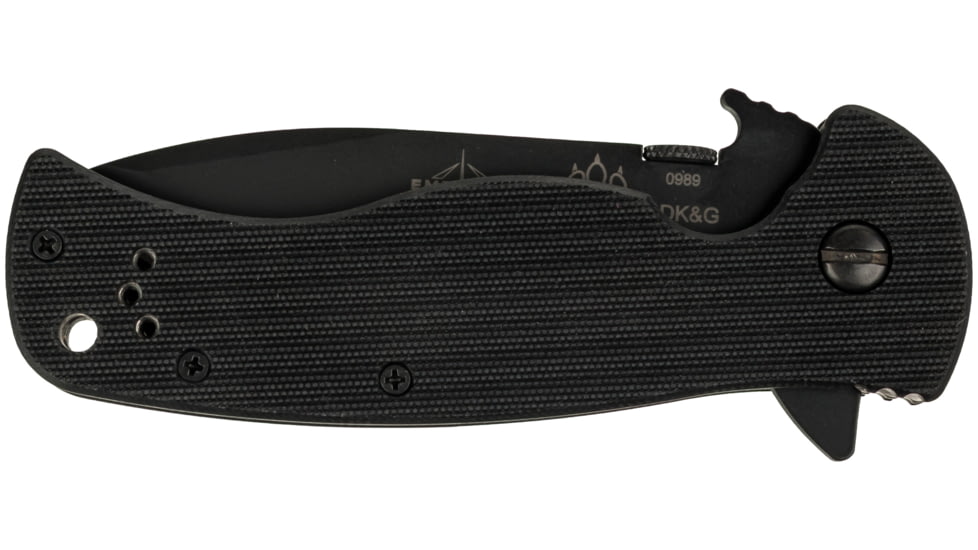 Emerson Sheepdog Spearpoint Folding Knife, Black Finish, 3.5 in Blade, SHPDG-SP-BT