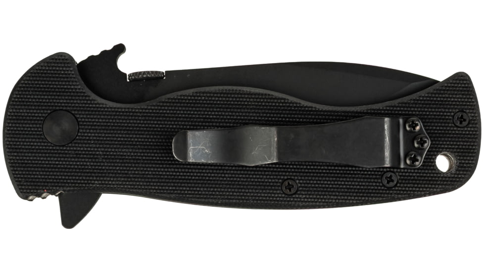 Emerson Sheepdog Spearpoint Folding Knife, Black Finish, 3.5 in Blade, SHPDG-SP-BT