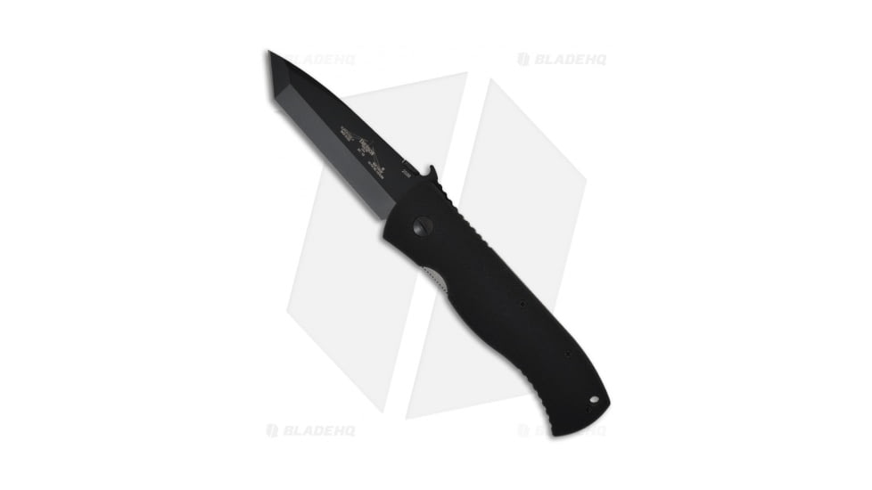 Emerson Super CQC-7 BT Folding Knife, 3.78in, 154CM, Tanto Blade, G10 Black Handle, w/ Wave, Black/Black, 9.15in, BHQ-8110
