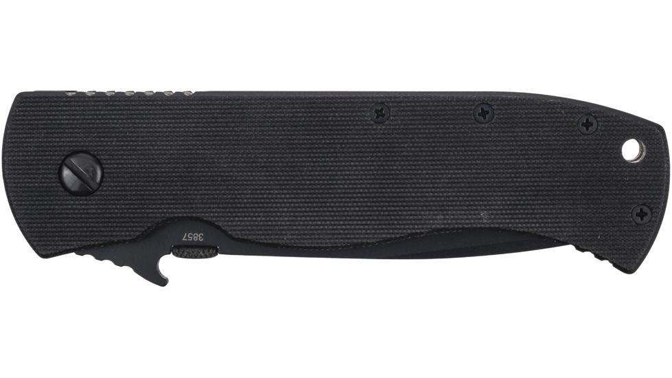 Emerson Super CQC-7BW Series Folding Knife w/ Serrated Blade, Black Finish, 3.78 in Blade, SC7BW-BTS