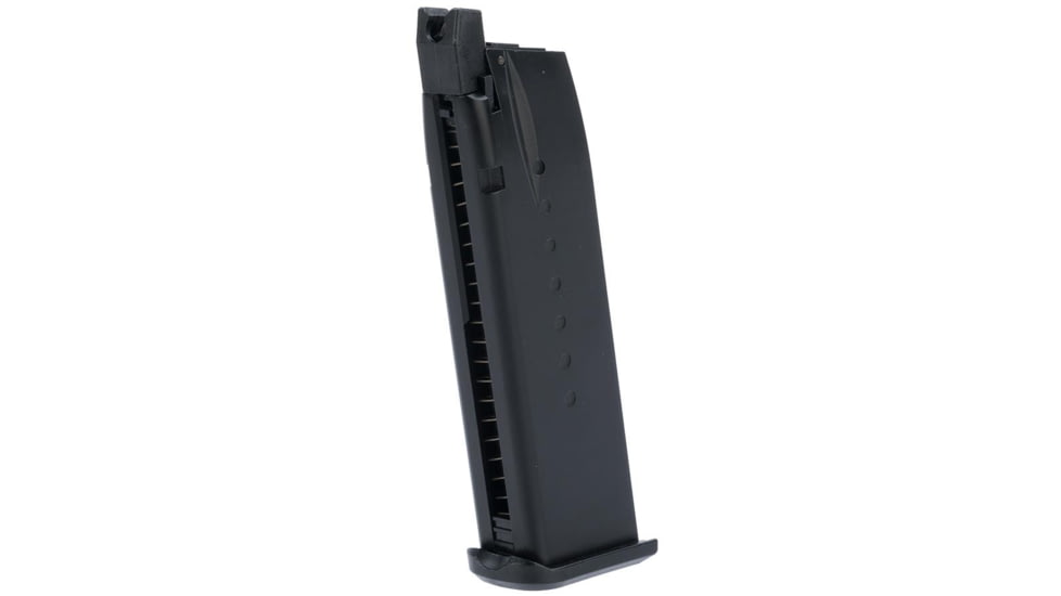 EMG 25rd Magazine for Hudson H9 Series GBB Parallel Airsoft Training Pistols, Black, Small, HS-HPMG01