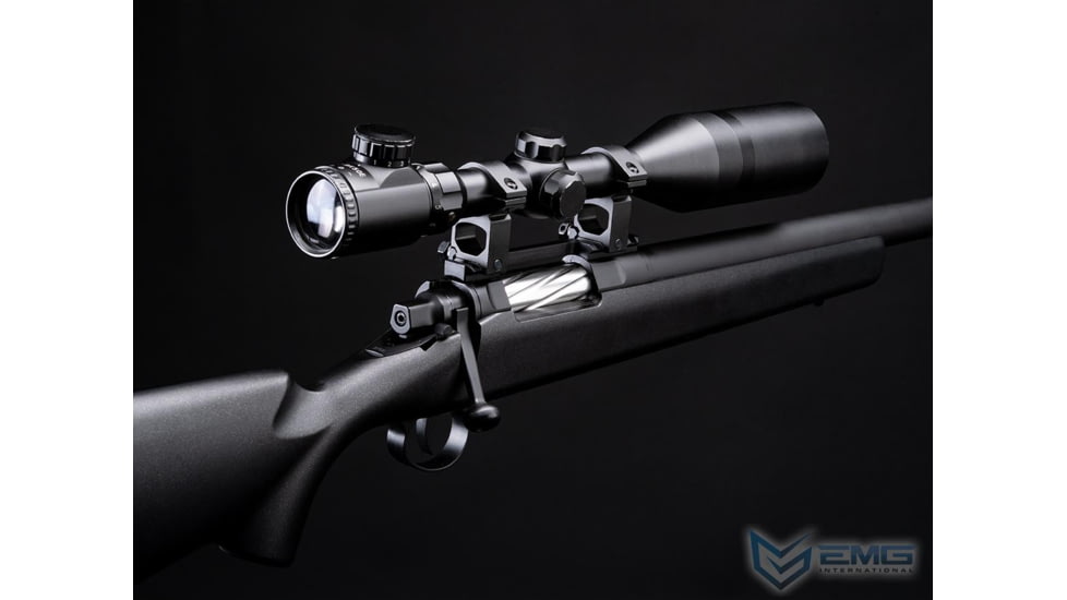 EMG Barrett Fieldcraft Airsoft Precision Bolt-Action Sniper Rifle with Featherweight Zero Trigger, Blackout, BF-B