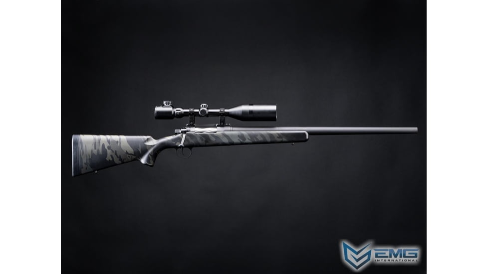 EMG Barrett Fieldcraft Airsoft Precision Bolt-Action Sniper Rifle with Featherweight Zero Trigger, Multicam Black, BF-BKMC