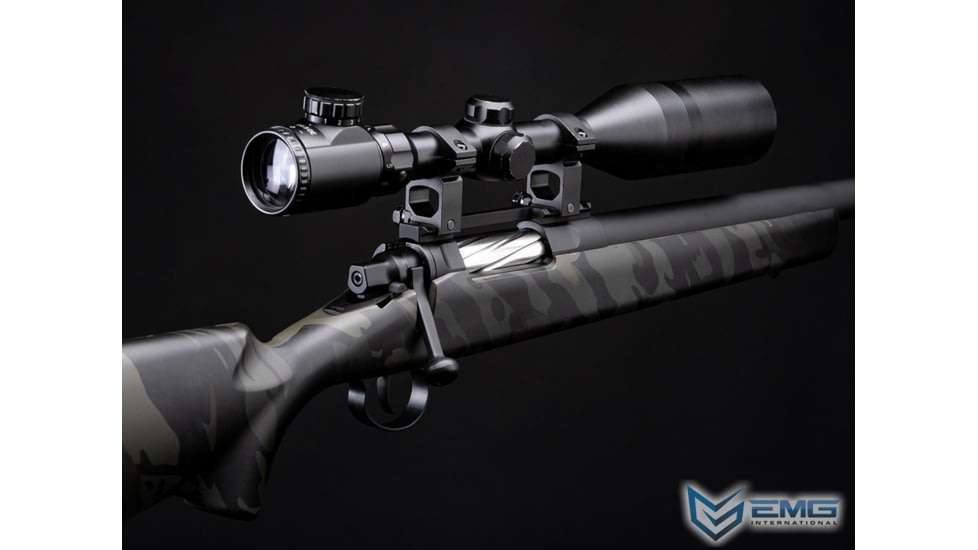 EMG Barrett Fieldcraft Airsoft Precision Bolt-Action Sniper Rifle with Featherweight Zero Trigger, Multicam Black, BF-BKMC