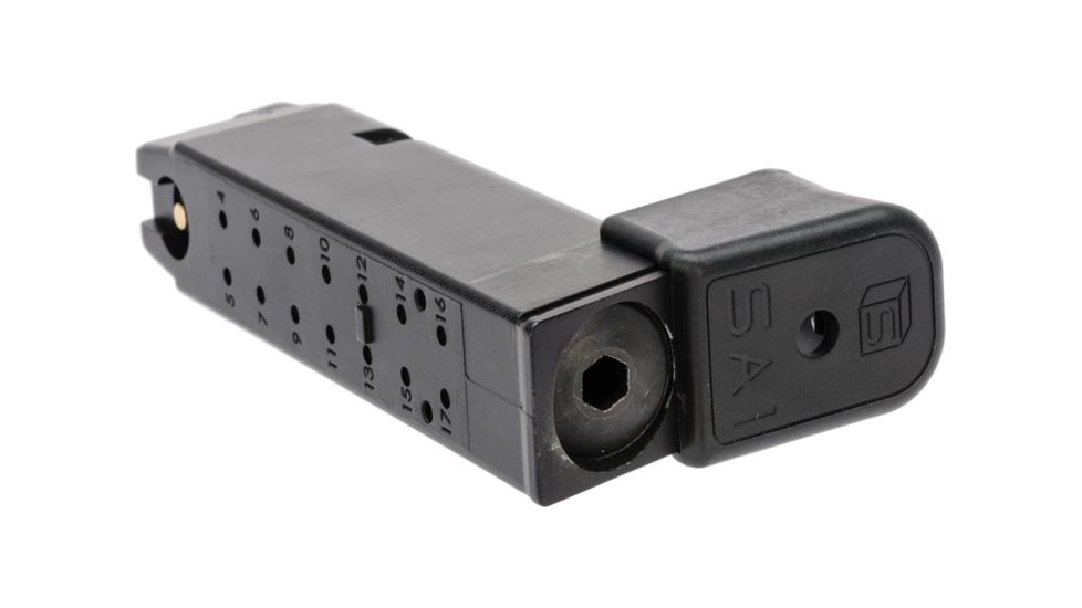 EMG Blu Compact &amp; Glock 19 Series Gas Airsoft Pistol Magazines, CO2, Black, Small, SA-BLMC02