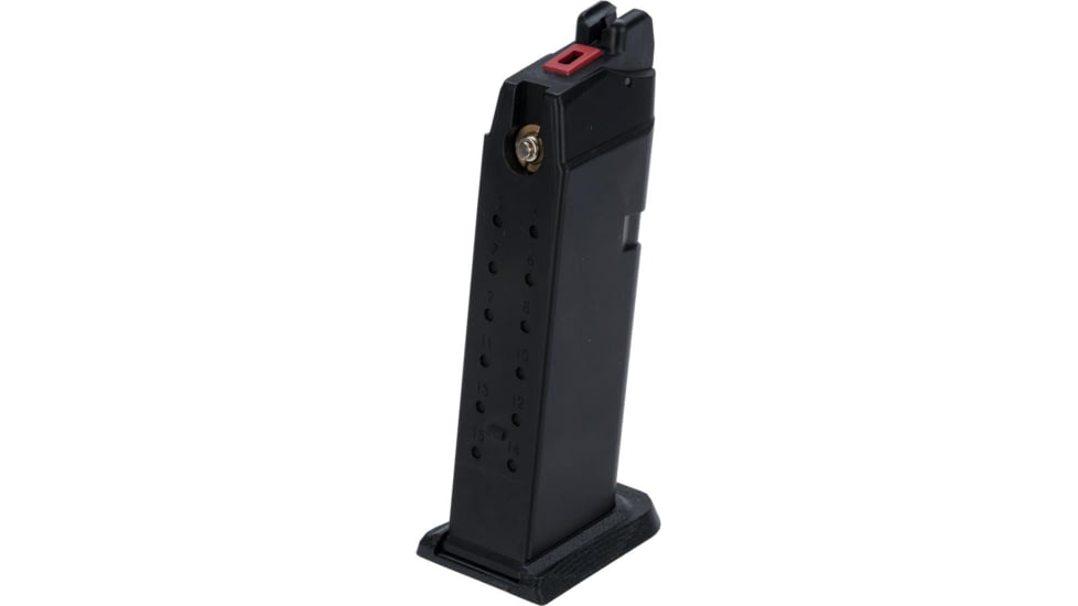 EMG Blu Compact &amp; Glock 19 Series Gas Airsoft Pistol Magazines, Green Gas, Black, Small, SA-BLMG02
