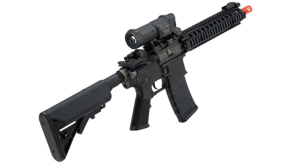 EMG Colt Licensed Daniel Defense M4A1 SOPMOD Block 2 Airsoft AEG, MK18 MOD1, Black, Large, OEM-08-AG-234-BK-A02