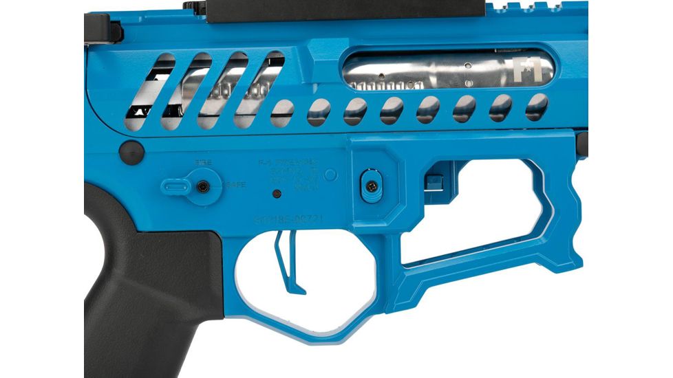 EMG F-1 Firearms BDR-15 3G AR15 Full Metal Airsoft AEG Training Rifle, 400 FPS, Blue/Tron, Large, BDR-BLS-T 400FPS