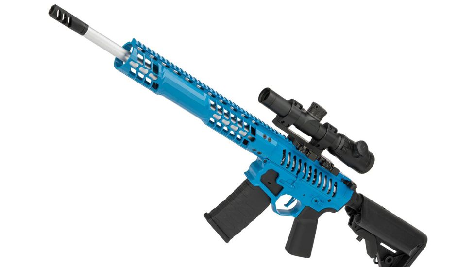EMG F-1 Firearms BDR-15 3G AR15 Full Metal Airsoft AEG Training Rifle, 400 FPS, Blue, Large, BDR-BLS 400FPS