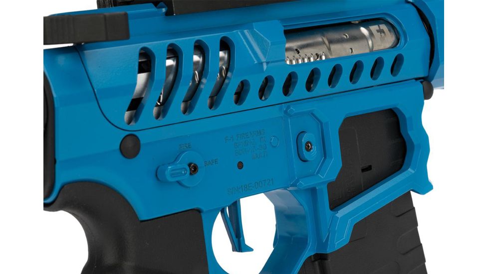 EMG F-1 Firearms BDR-15 3G AR15 Full Metal Airsoft AEG Training Rifle, 400 FPS, Blue/Tron, Large, BDR-BLS-T 400FPS