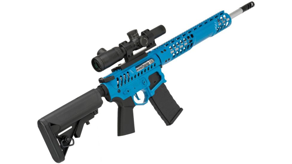 EMG F-1 Firearms BDR-15 3G AR15 Full Metal Airsoft AEG Training Rifle, 400 FPS, Blue, Large, BDR-BLS 400FPS