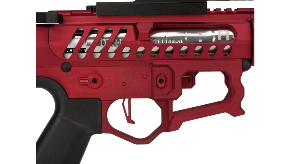 EMG F-1 Firearms BDR-15 3G AR15 Full Metal Airsoft AEG Training Rifle, 400 FPS, Red, Large, BDR-RR 400FPS