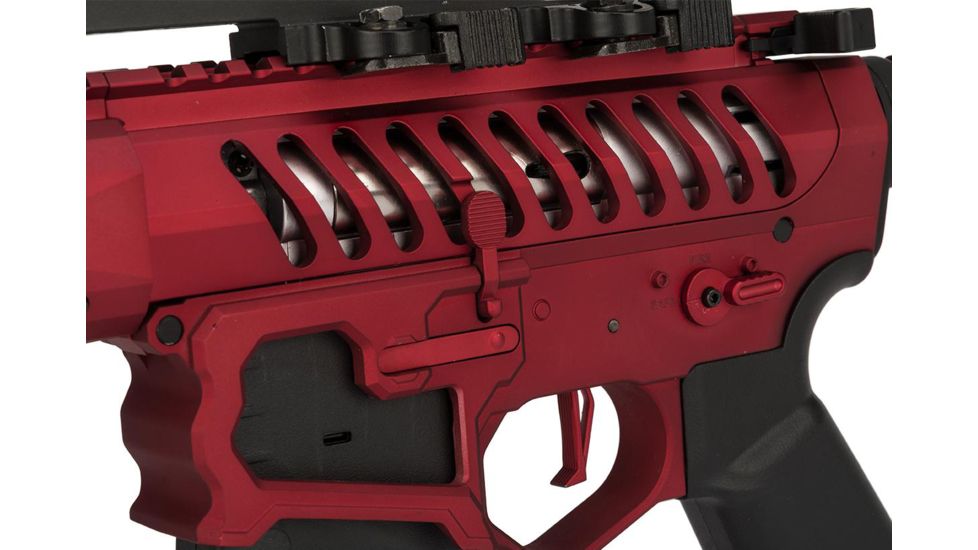 EMG F-1 Firearms BDR-15 3G AR15 Full Metal Airsoft AEG Training Rifle, 400 FPS, Red, Large, BDR-RR 400FPS