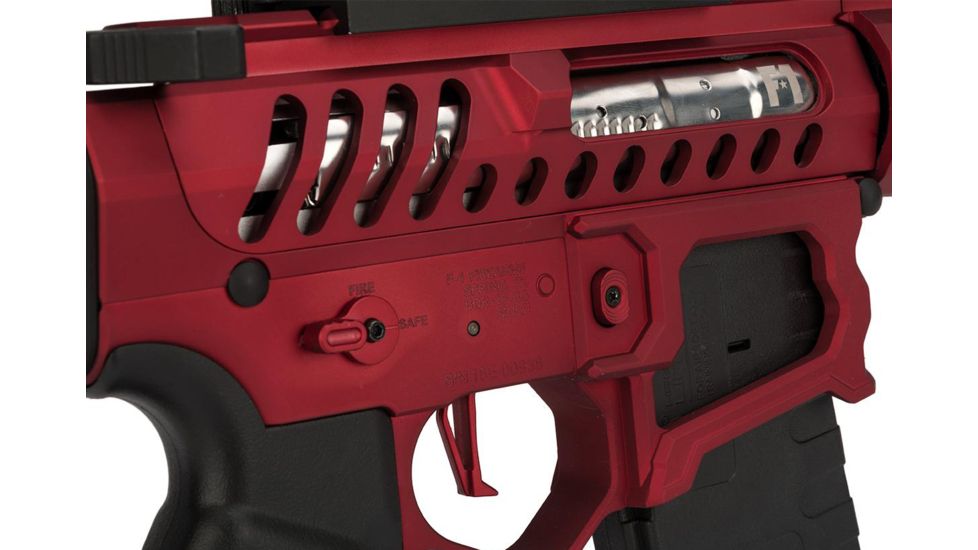 EMG F-1 Firearms BDR-15 3G AR15 Full Metal Airsoft AEG Training Rifle, 400 FPS, Red, Large, BDR-RR 400FPS