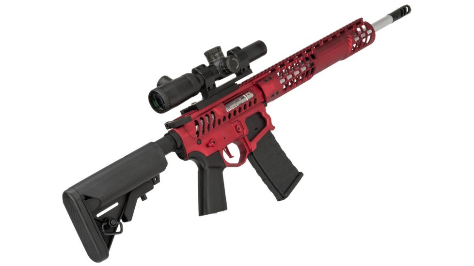 EMG F-1 Firearms BDR-15 3G AR15 Full Metal Airsoft AEG Training Rifle, 400 FPS, Red, Large, BDR-RR 400FPS