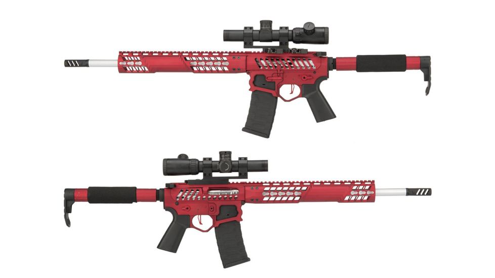 EMG F-1 Firearms BDR-15 3G AR15 Full Metal Airsoft AEG Training Rifle, Red/Tron, Large, BDR-RR-T 400 FPS