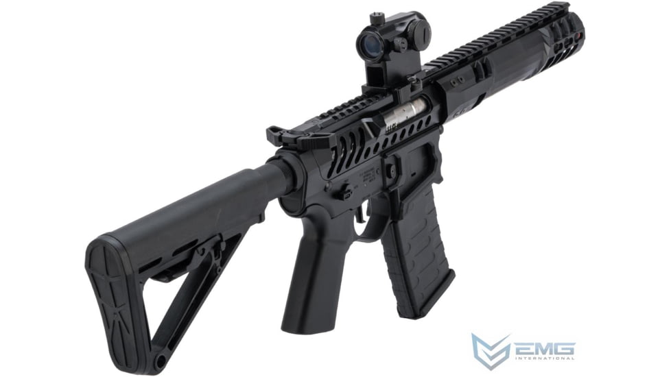 EMG F-1 Firearms PDW Airsoft AEG Training Rifle w/ eSE Electronic Trigger, RS-3, 350 FPS, Black, SBR-B-N2-3
