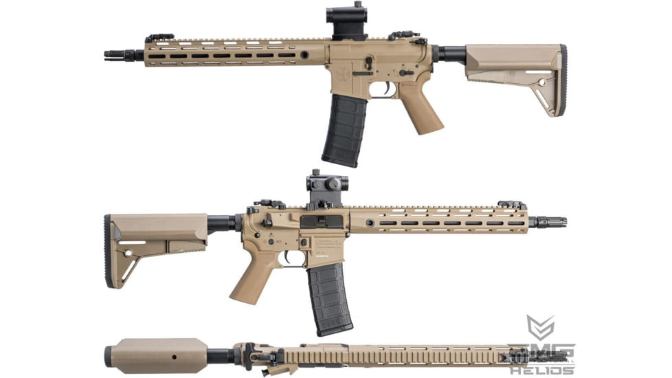 EMG Helios Umbrella Corporation Weapons Research Group Licensed M4 M-LOK Airsoft AEG Rifle, Carbine, Tan, CM.097A UC TN-400