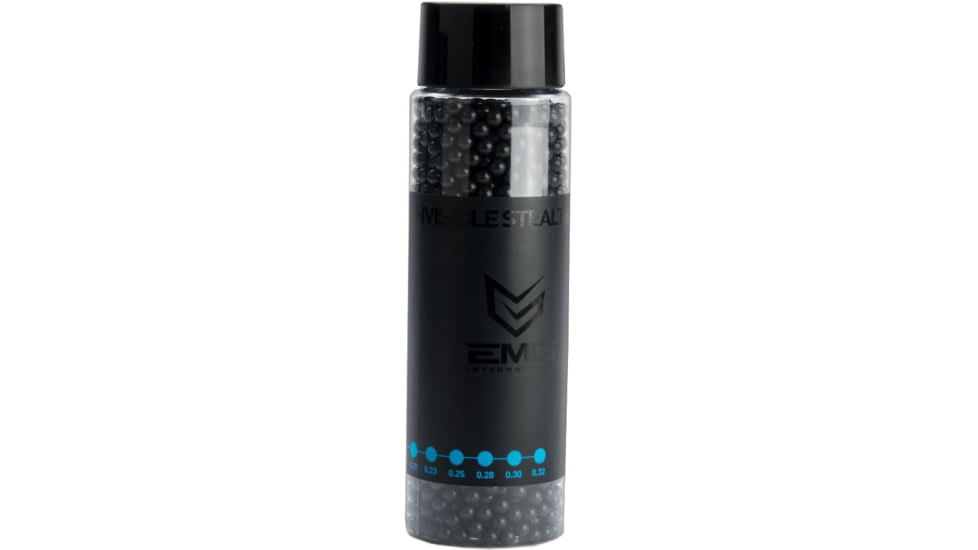 EMG Invisible Match Grade Stealth 6mm Airsoft BBs, 2000rd, .20g, Black, Small, BB-20JR20B