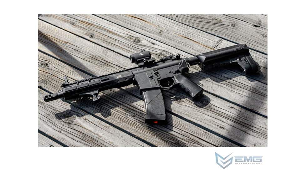 EMG KRYTAC/BARRETT Firearms REC7 DI AR15 AEG Training Rifle, Length Carbine, Black, KTAEG-BREC7C-BK01