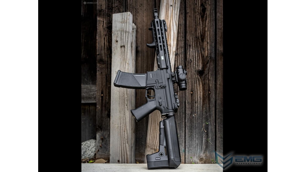 EMG KRYTAC/BARRETT Firearms REC7 DI AR15 AEG Training Rifle, Length Carbine, Black, KTAEG-BREC7C-BK01