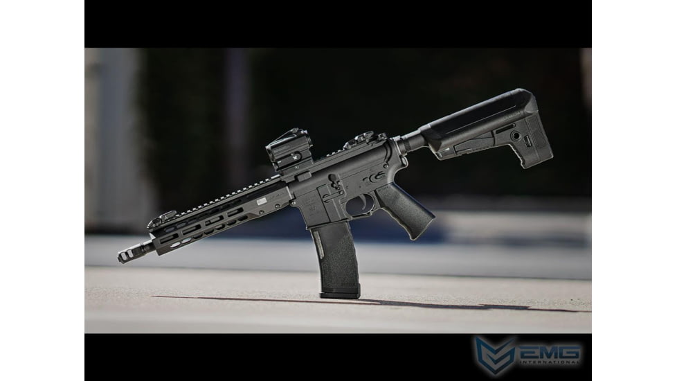 EMG KRYTAC/BARRETT Firearms REC7 DI AR15 AEG Training Rifle, Length Carbine, Black, KTAEG-BREC7C-BK01