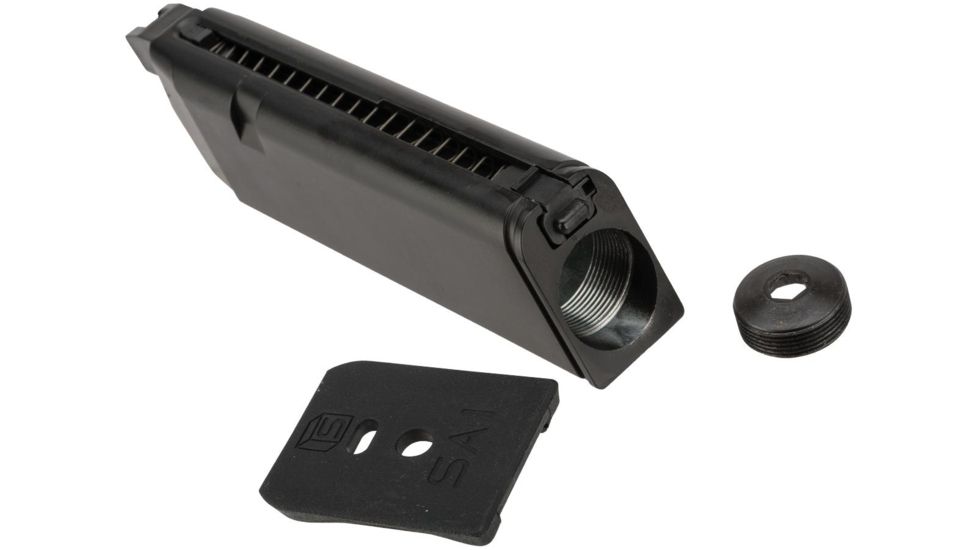 EMG Magazine for Blu &amp; Glock Series Gas Airsoft Pistols, Enhanced, CO2, 25rds, Black, Small, SA-BLMC01-Enhanced