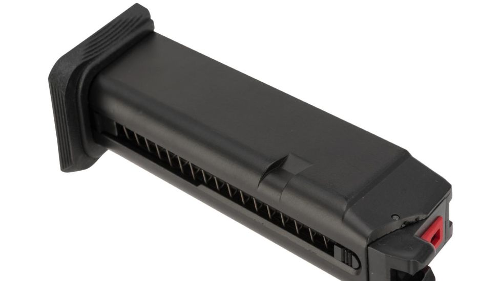 EMG Magazine for Blu &amp; Glock Series Gas Airsoft Pistols, Enhanced, CO2, 25rds, Black, Small, SA-BLMC01-Enhanced